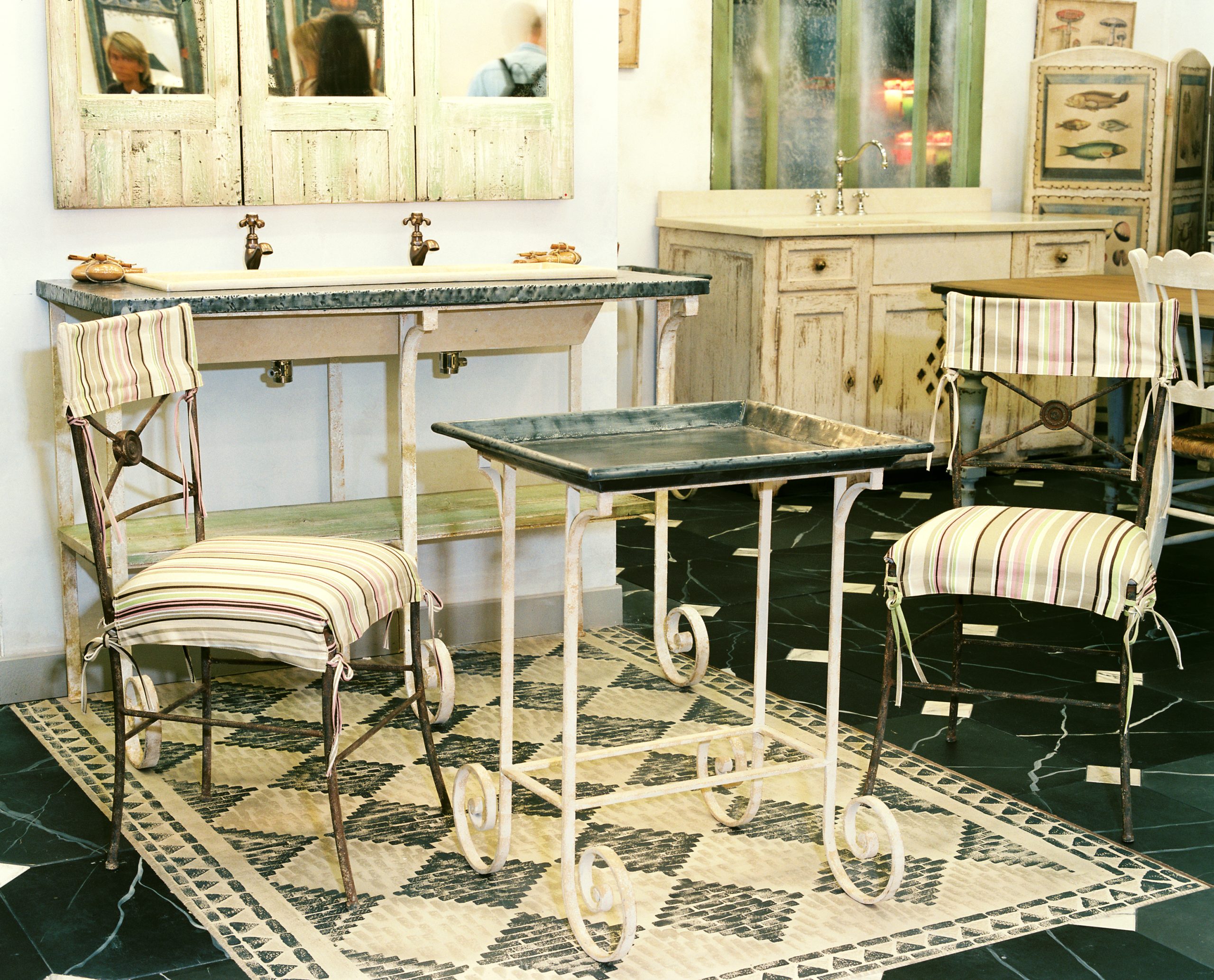 Chaise FANNY en Métal patiné façon Rouille assise Cotonnade Ecru (à Recouvrir)_652c5d1c85a61.jpeg