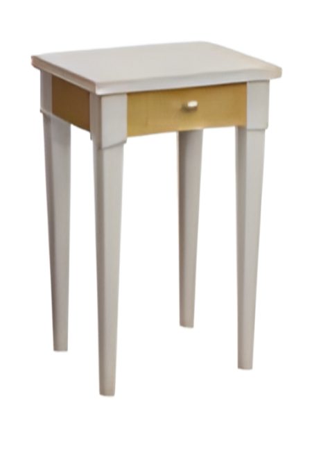 Chevet FERRY -Pieds Fuseaux/ Avec 1 tiroir — Long. 45 x Haut. 71 x Prof. 36 cm