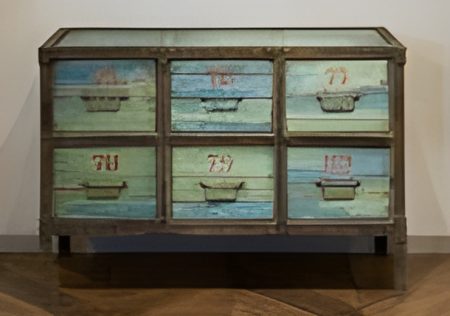 Commode DOCKER INDUSTRIELLE avec 6 tiroirs – 130 x 50 x H 90