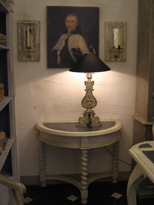 Console DEMI LUNE URSULINE / Largeur 90 X 58 X H80 / Plateau Zinc_652c61e964ade.jpeg