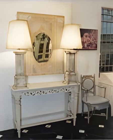 Console LAMBREQUIN /frise Louis XIV — Long. 130 x Haut. 90 x Prof. 45 cm