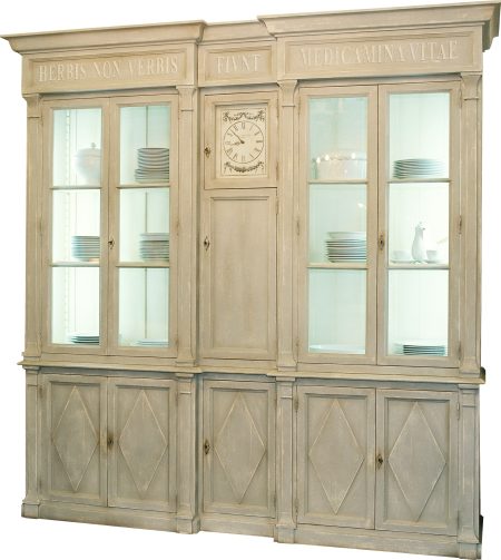 Deux Corps APOTHICAIRE – Hauteur 240cm Version 5 colonnes – MARQUAGE AU POCHOIR PERSONNALISABLE