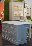Ilot central  Cuisine DIRECTOIRE / Plan Marbre Dimensions 160*90*90