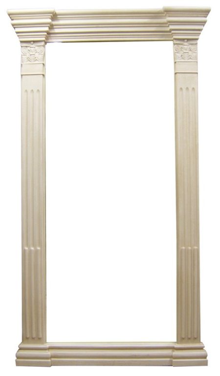 Miroir TURENNE Encadrement bois patiné — Long. 120 x Haut. 240 x Prof. 45 cm