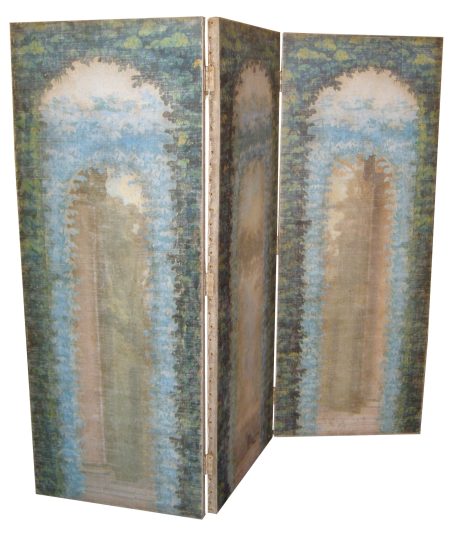 Paravent ‘MAILS’- 3 VANTEAUX- -170 * 50 /Toile : Motifs Jardins à la Française