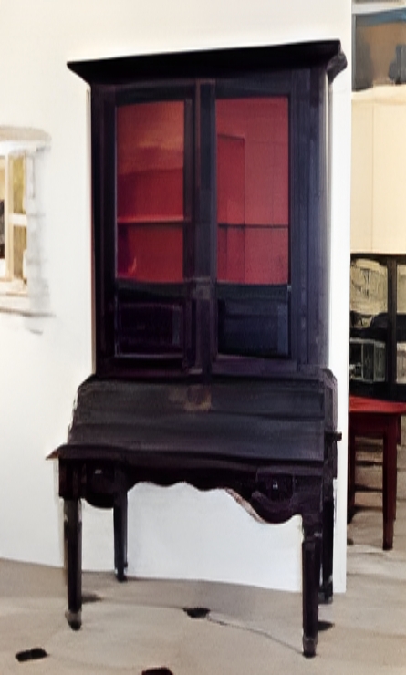 Secrétaire GRIMOIRE PORTES VITREES 105 x 60 x H 230 avec Sur-Meuble