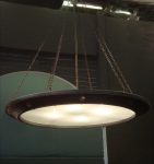 Suspension NEMO – Verre dépoli- Bordure Métal