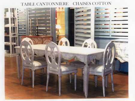 Table CANTONNIERE — Long. 210 x Haut. 76 x Prof. 85 cm
