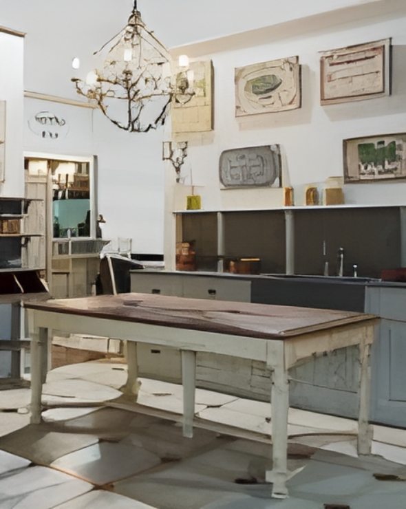 Table GALLICIAN / Plateau Chêne plaqué / 180 *80 * 76