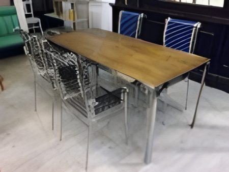 Table GARNIER - Pietement et Bordure Nickeles – autre vue