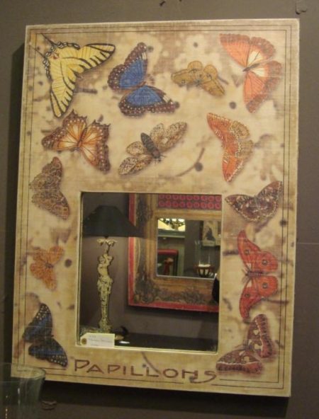 Trumeau PAPILLONS – Motifs Papillons sur Toile de lin