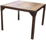 Combine de 4 Tables Basses EIFFEL 60x40 chacune - Plateau chene plaque — Long. 40 x Haut. 60 x Prof. 40 cm