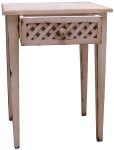 Chevet FERRY -Pieds Fuseaux/ Avec 1 tiroir — Long. 45 x Haut. 71 x Prof. 36 cm