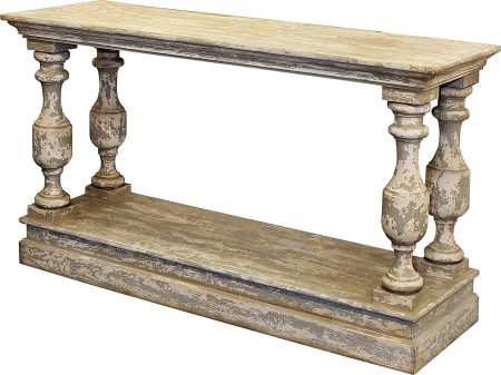 Table d appoint BALUSTRES — Long. 130 x Haut. 55 x Prof. 80 cm