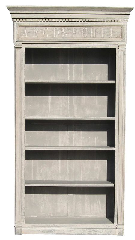Etagère HERBORISTE – Lettrage Abécédaire – étagères sur crémaillères — Long. 115 x Haut. 225 x Prof. 40 cm