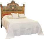 Tete de Lit CHOISEUL LOUIS XVI Couchage 180 - Decor couleur vieilli — Long. 160 x Haut. 170 x Prof. 8 cm