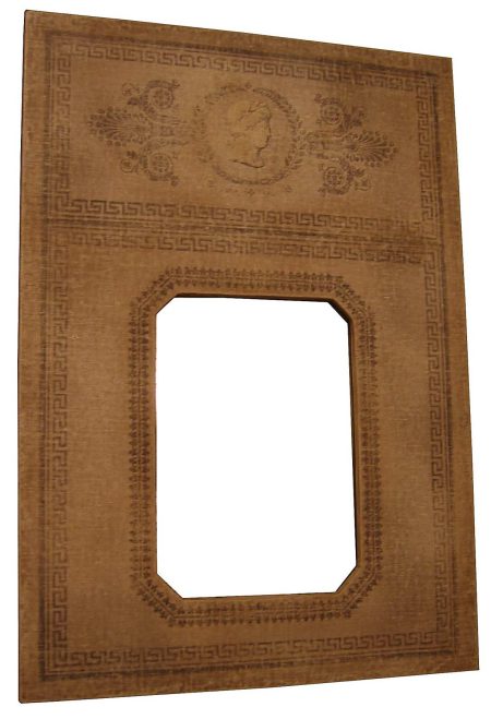 Trumeau GREC toile de lin – motif frise grèque — Long. 80 x Haut. 120 x Prof. 4 cm