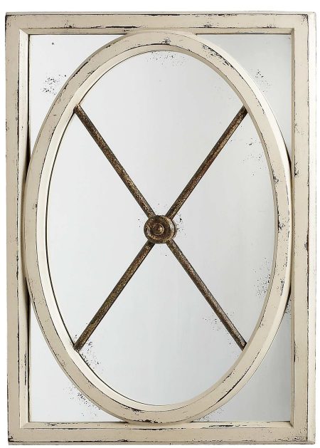 Miroir SAINT ANDRE / Croix de St André sur Chassis Bois – photo produit