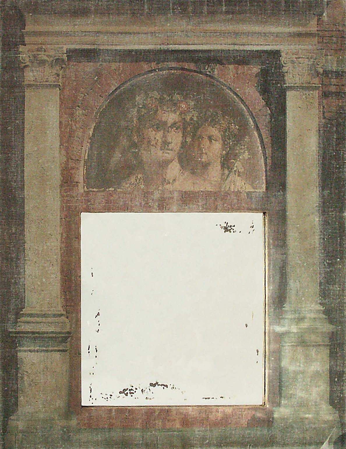 Trumeau POMPEÏ / toile Vert de Gris avec Motifs Fresque Pompeï – photo produit Trumeau POMPEÏ / toile Vert de Gris avec Motifs Fresque Pompeï – photo produit