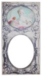 Trumeau Melle COLOMBE toile beige portrait Médaillon Melle Colombe – photo produit