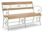 Banc CLOSERIE - Structure metal et Lattes bois massif – photo haute définition