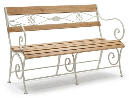 Banc CLOSERIE - Structure metal et Lattes bois massif – photo haute définition