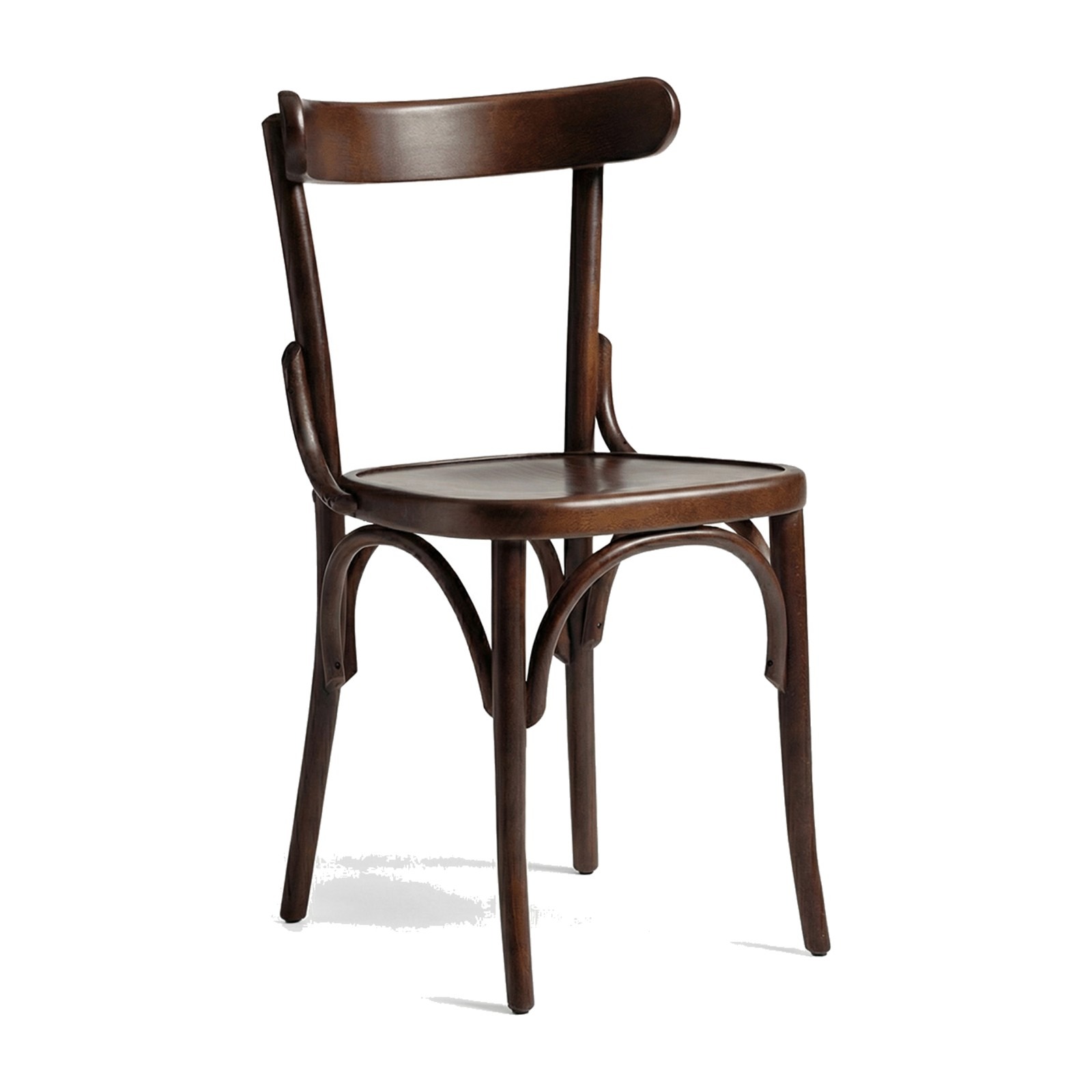 Chaise MARCEL Chaise MARCEL — chaise de bistrot en hêtre courbé, dossier bandeau cintré, sur fond blanc — Provence & Fils