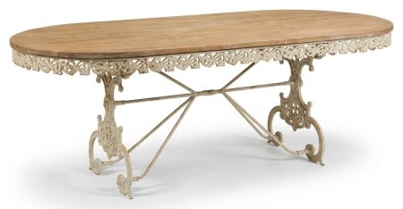 Table BASILIC OVALE Plateau Chêne défibré – photo produit