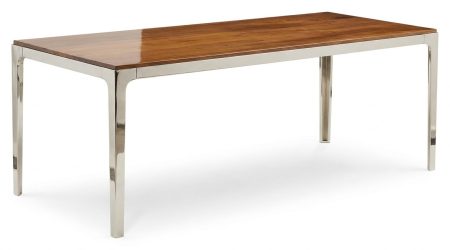 Table GARNIER - Pietement et Bordure Nickeles – photo produit