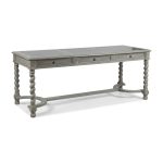 Table Ursuline 6 tiroirs plateaux zinc pieds torsadés – Provence et Fils